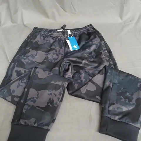 ADIDAS CAMO TRACK PANTS - UK M