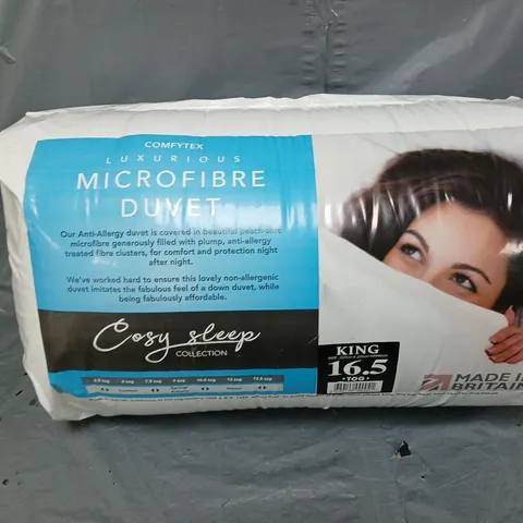 COMFYTEX MICROFIBRE DUVET KING 16.5 TOG