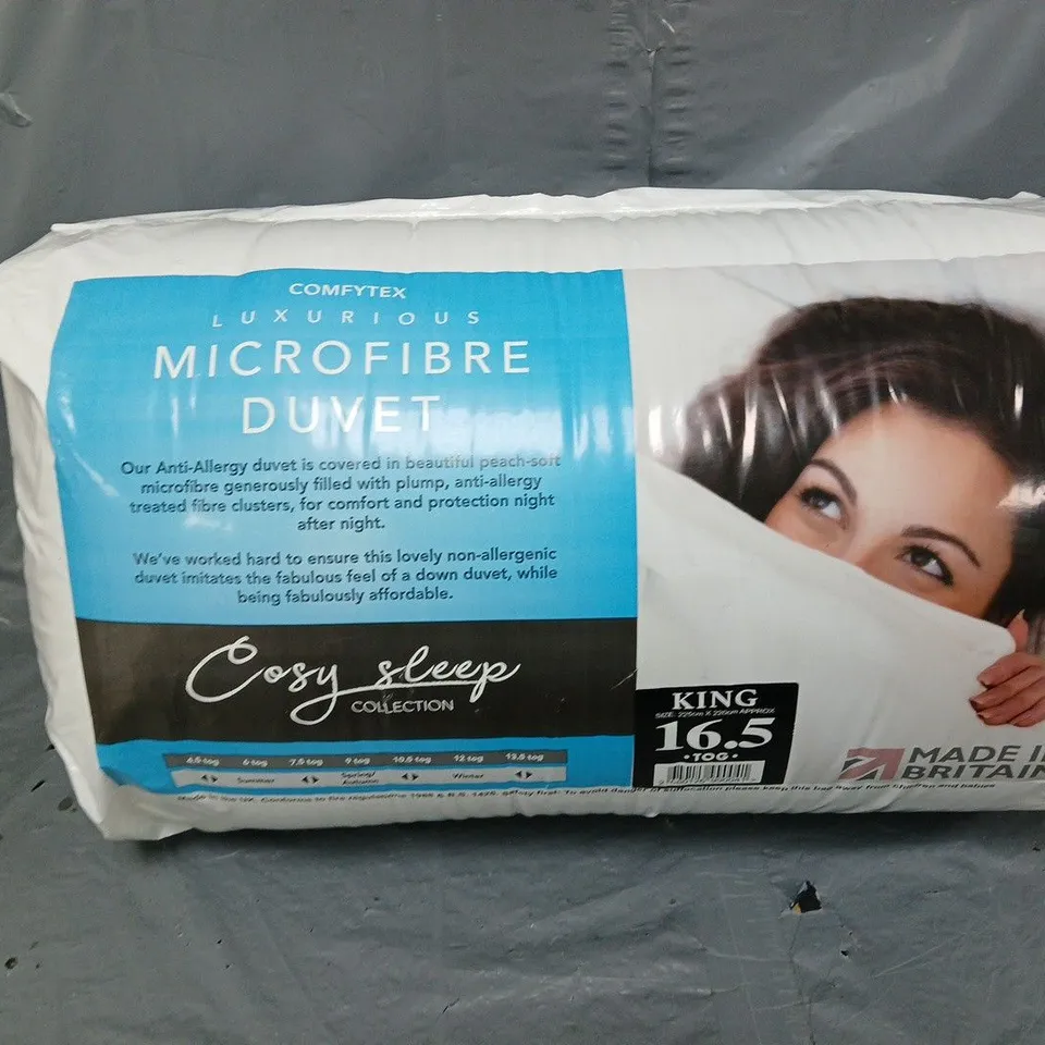 COMFYTEX MICROFIBRE DUVET KING 16.5 TOG 