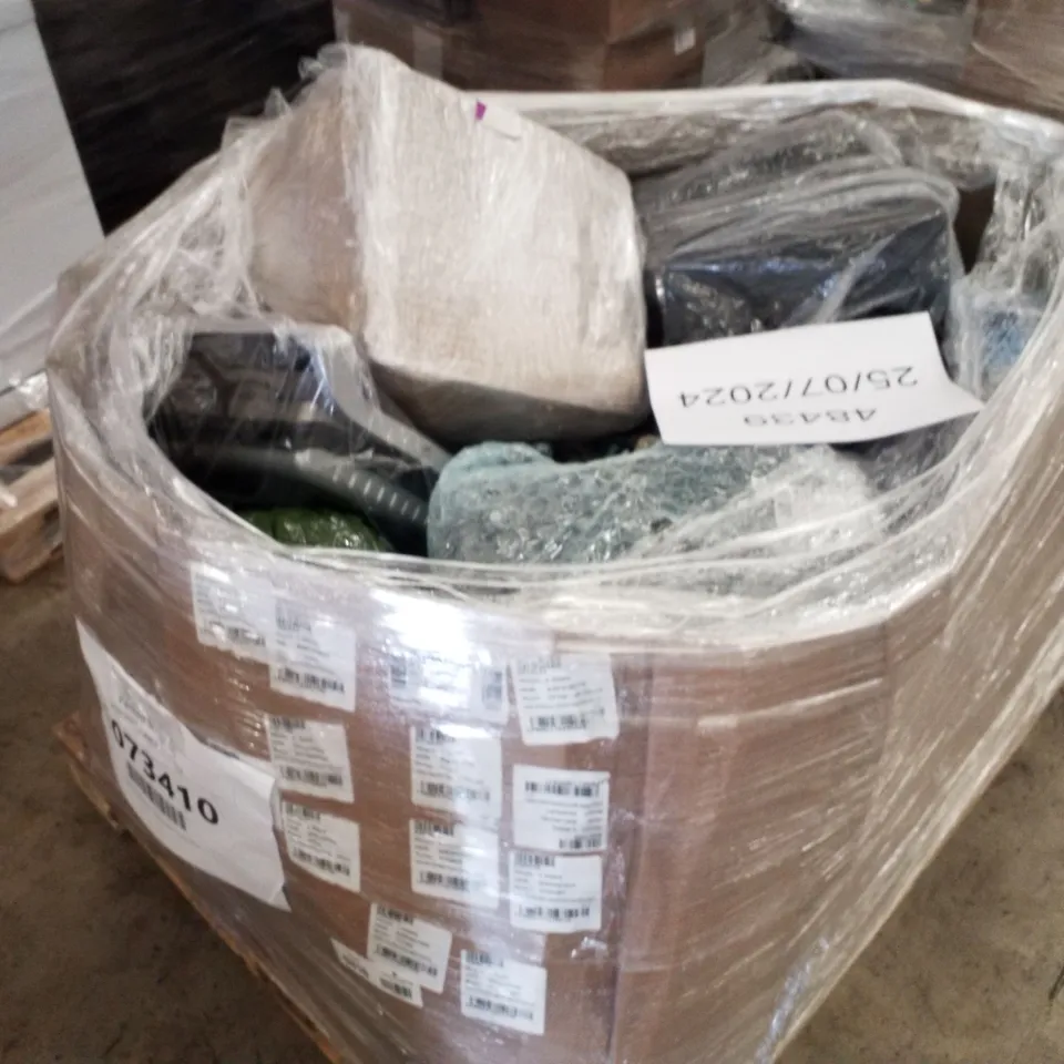 PALLET OF APPROXIMATELY 18 UNPROCESSED RAW RETURN HOUSEHOLD AND ELECTRICAL GOODS TO INCLUDE;