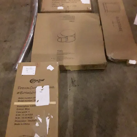 PALLET OF ASSORTED PRODUCTS TO INCLUDE; DRYING RACK - TABLE SET - SHOPPING CART ECT