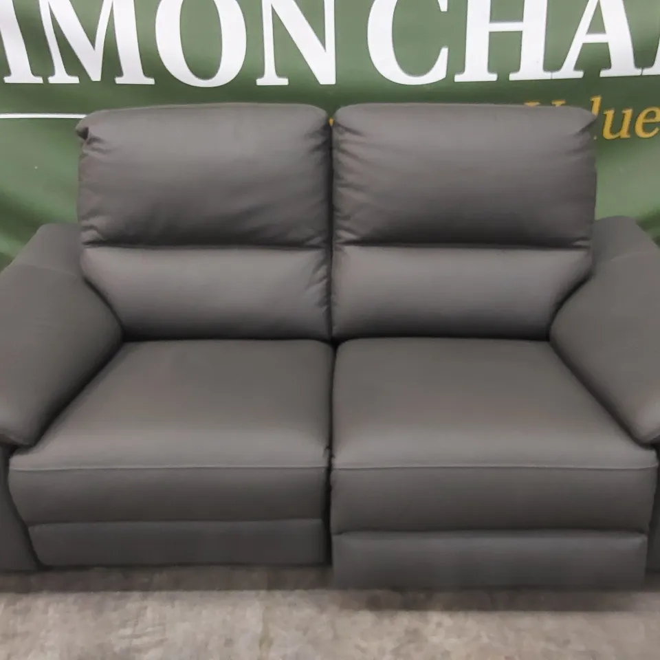 PAVILION 2 SEATER LEATHER/FAUX LEATHER POWER RECLINER SOFA RRP £949