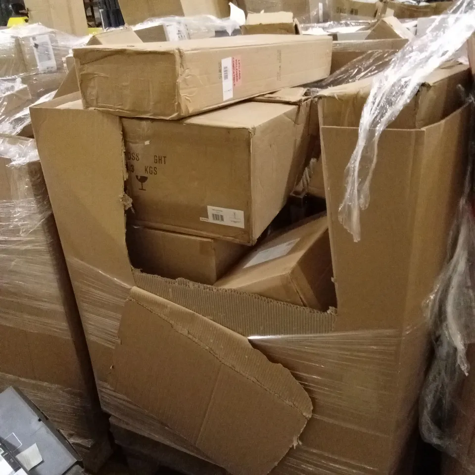 PALLET TO CONTAIN A LARGE QUANTITY OF DESIGNER HOME LIGHTING GOODS AND PRODUCTS