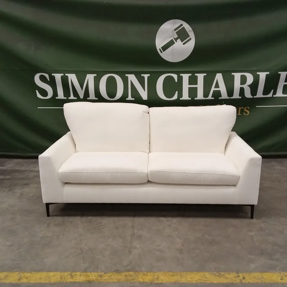 LEXI 3 SEATER SOFA, CREAM HOUSE PLUSH FABRIC