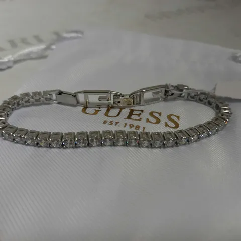 GUESS SILVER TENNIS BRACELET