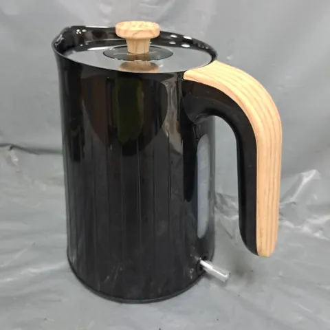 FAST BOIL BLACK & WOOD EFFECT KETTLE