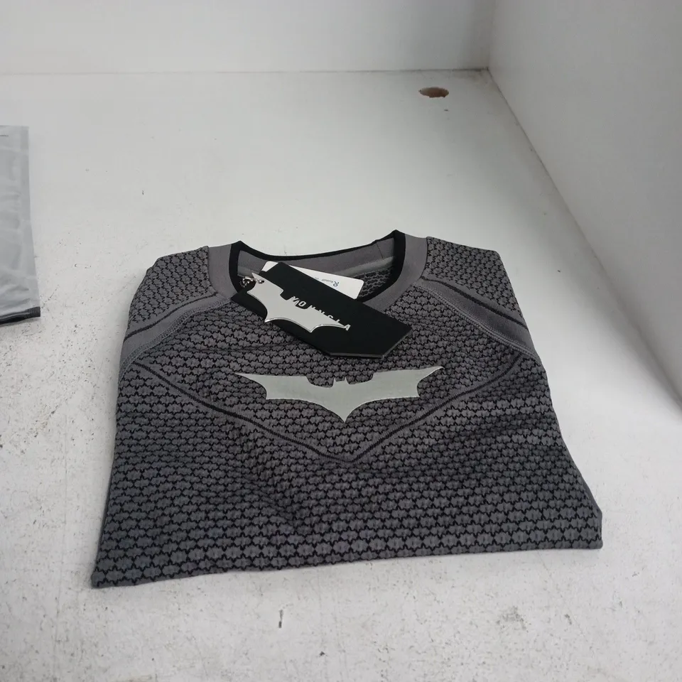 YOUNGLA DARK GREY THE DARK KNIGHT TRILOGY CREW NECK TOP – UK S