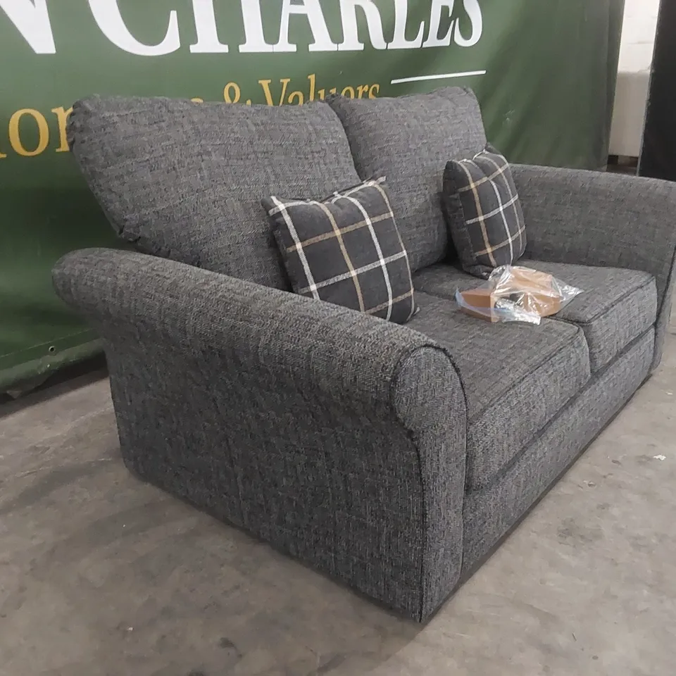 QUALITY DESIGNER ALSOP FABRIC UPHOLSTERED 2 SEATER SOFA