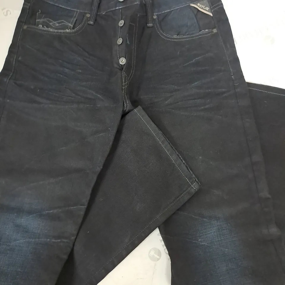 REPLAY JENNON DARK BLUE JEANS - W33 L32