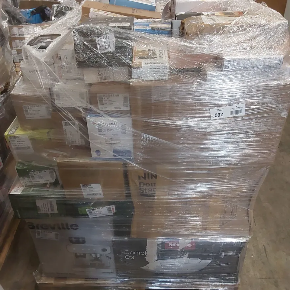 PALLET OF APPROXIMATELY UNPROCESSED 89 RAW RETURN HOUSEHOLD AND ELECTRICAL GOODS TO INCLUDE;