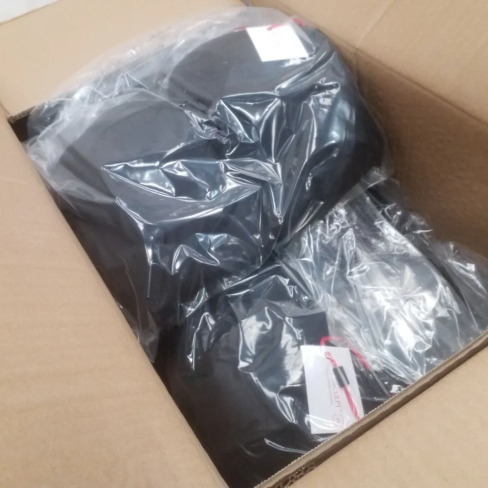 BOX CONTAINING APPROXIMATELY 15 BRAND NEW MAGISCULPT BLACK BODYSUITS - SIZE 40DD