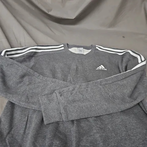 ADIDAS GREY SWEATSHIRT – MEN'S SIZE M