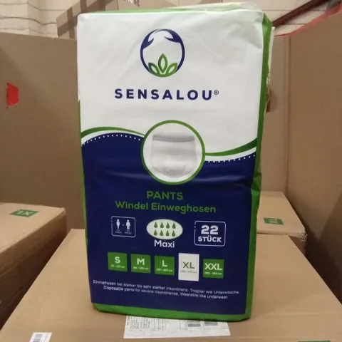PALLET TO CONTAIN A LARGE QUANTITY OF SENSALOU ADULT INCONTINENCE PANTS XXL AND XL