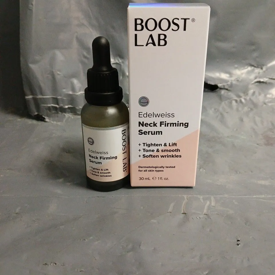 BOXED BOOST LAB EDELWEISS NECK FIRMING SERUM 30ML
