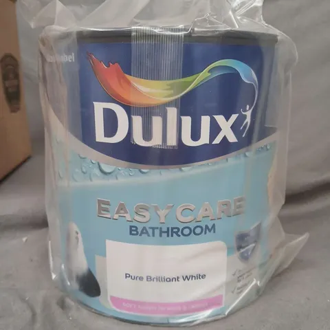 DULUX ESY CARE BATHROOM PAINT PURE BRILLIANT WHITE 2.5L / COLLECTION ONLY 