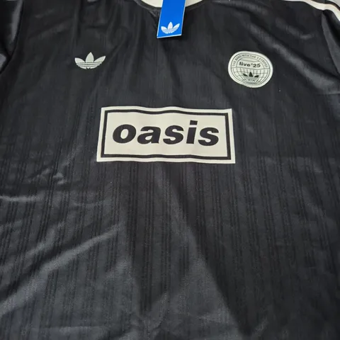 ADIDAS OASIS JACQUARD JERSEY IN BLACK SIZE UK LARGE