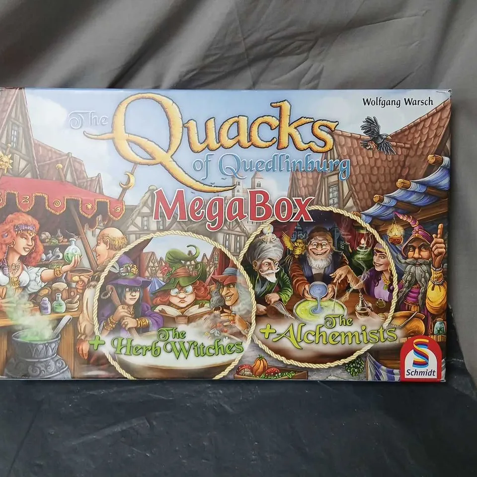 THE QUACKS OF QUEDLINBURG MEGABOX – BOARD GAME WITH EXPANSIONS (HERB WITCHES & ALCHEMISTS) – SCHMIDT