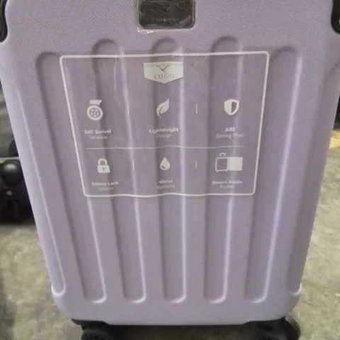 UNBOXED KEPLIN LUGG SMALL SIZE TRAVEL SUITCASE WITH WHEELS SECURE LOCK SYSTEM PURPLE COLOUR 