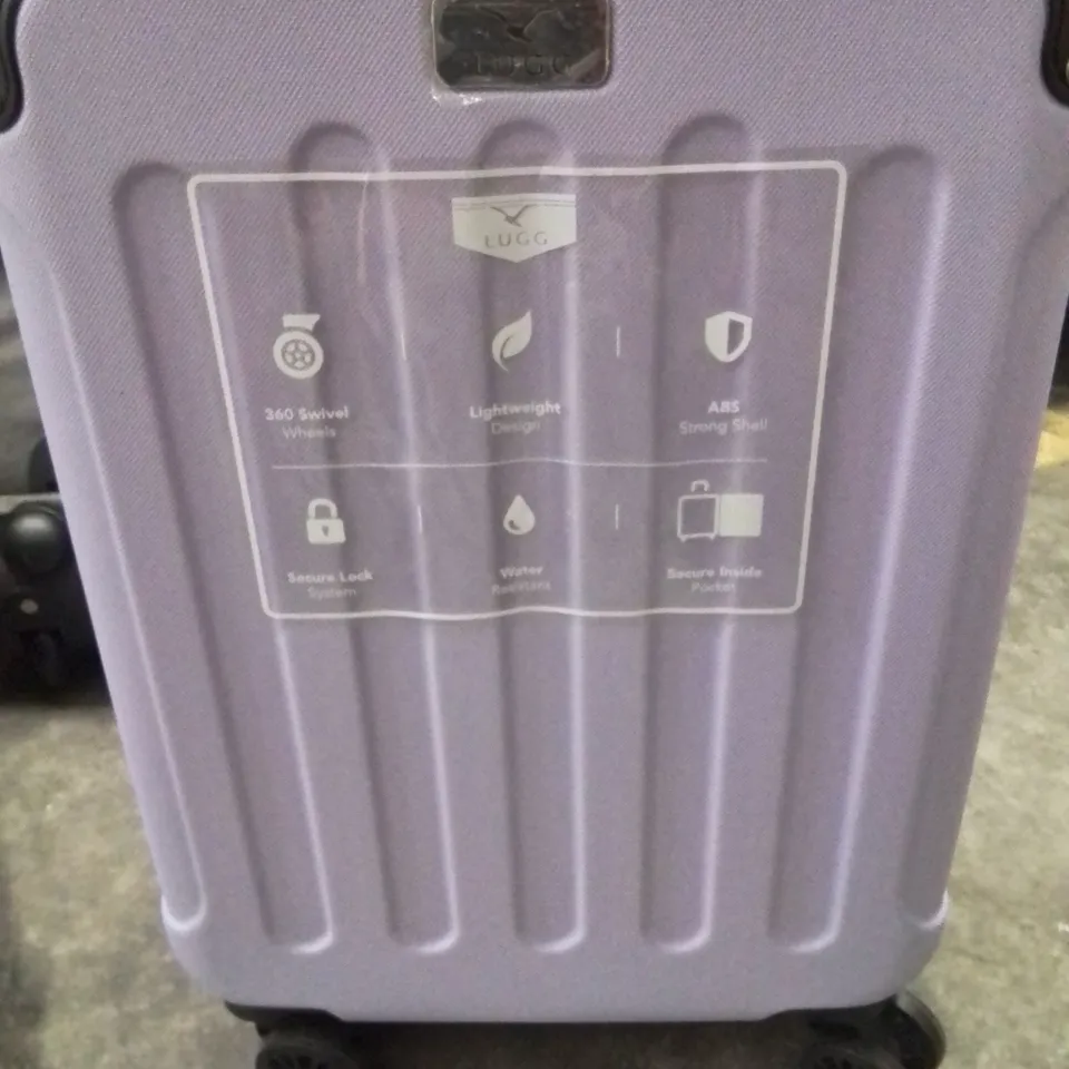 UNBOXED KEPLIN LUGG SMALL SIZE TRAVEL SUITCASE WITH WHEELS SECURE LOCK SYSTEM PURPLE COLOUR 