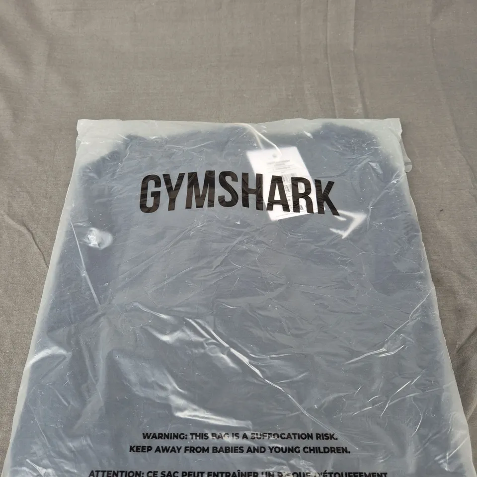 BAGGED GYMSHARK CREST OVERSIZED HOODIE - SIZE SMALL