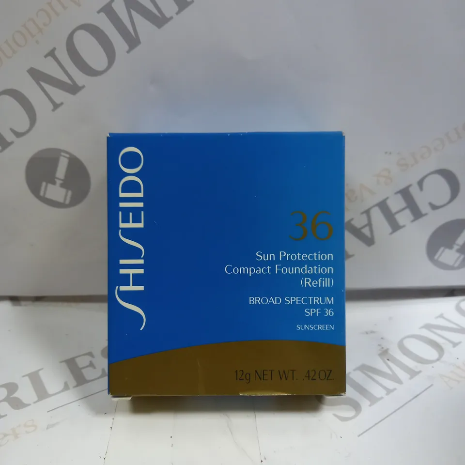 5 X SHISEIDO SUN PROTECTION COMPACT FOUNDATION (REFILL) 12G