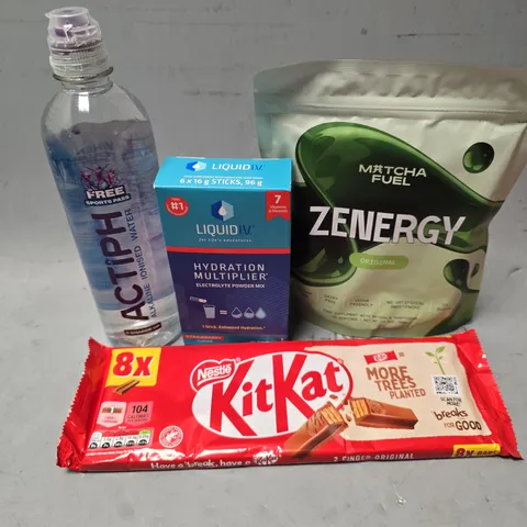 APPROXIMATELY 10 ASSORTED FOOD & DRINK ITEMS TO INCLUDE - PEPSI MAX , KITKAT , LIQUID IV ETC
