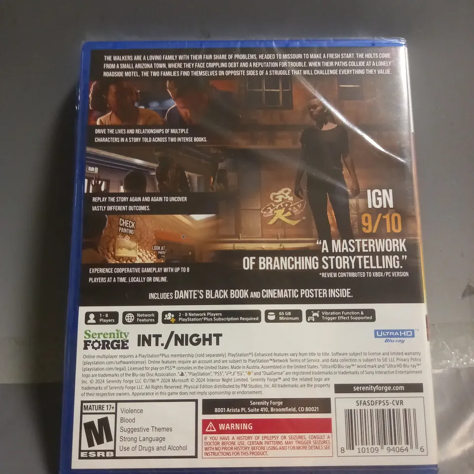 SEALED AS DUSK FALLS (PS5)