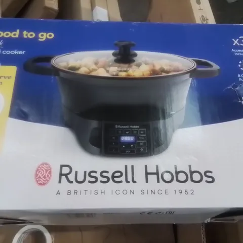 BOXED RUSSELL HOBBS MULTI COOKER BLACK