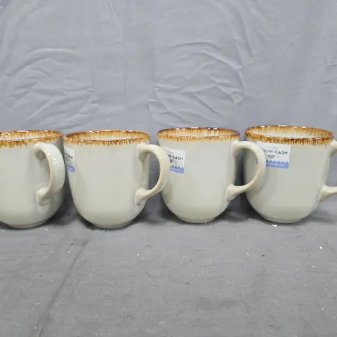 BOXED SET OF 4 MUGS IN CREAM