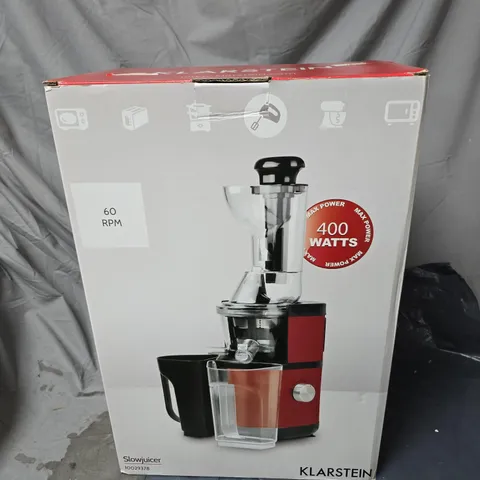 KLARSTEIN SLOW JUICER 60 RPM BOXED