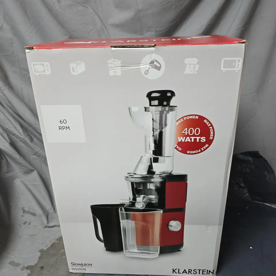 KLARSTEIN SLOW JUICER 60 RPM BOXED