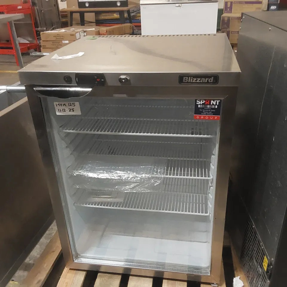 BLIZZARD UC FRIDGE GLASS FRONT - BZ-UCR140CR