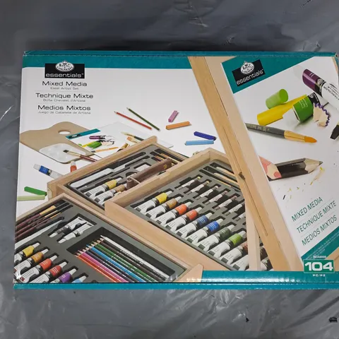 BOXED MIXED MEDIA EASEL ARTIST SET