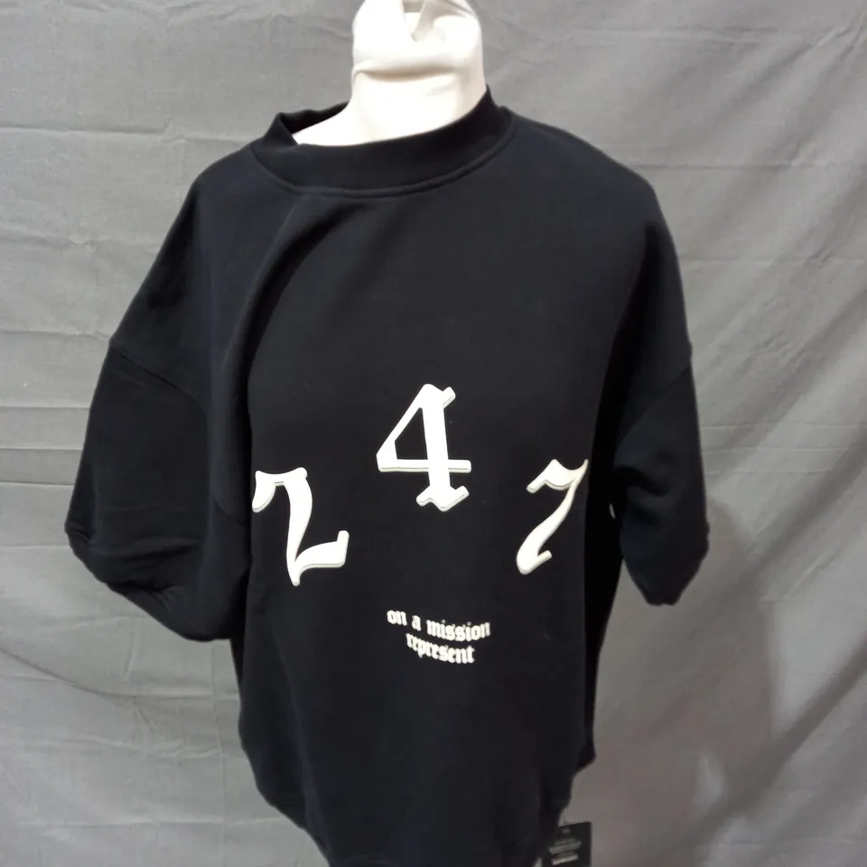 REPRESENT VINTAGE 247 SS SWEATSHIRT IN BLACK - MEDIUM