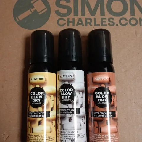 BOX OF APPROXIMATELY 20 ASSORTED MATRIX BLOW DRY TEMP COLOUR 