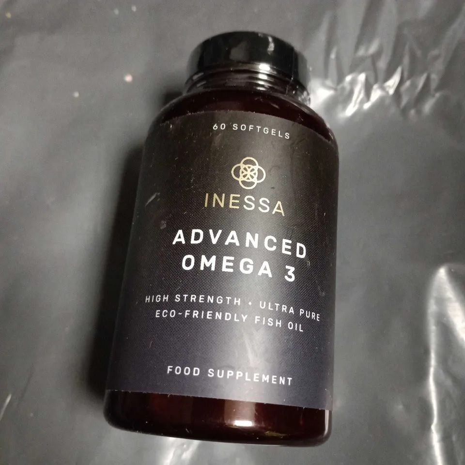 INESSA ADVANCED OMEGA 3 FISH OIL DIETARY SUPPLEMENT – 60 SOFTGELS