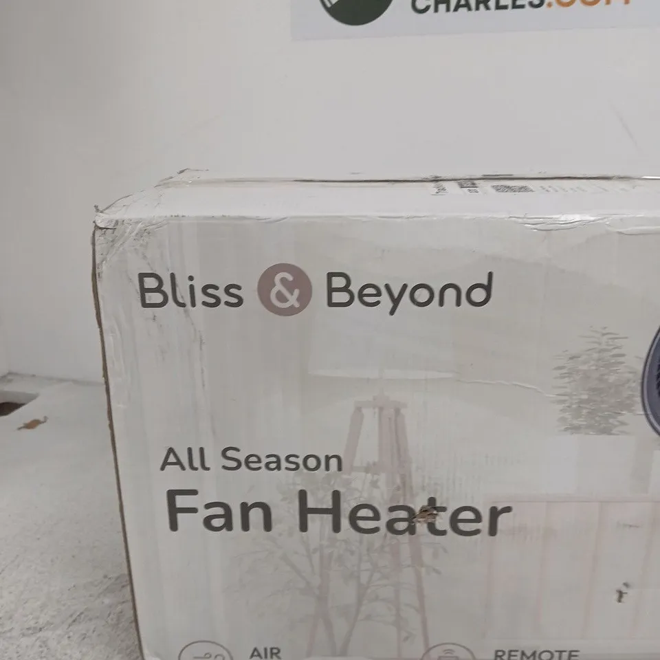 BLISS & BEYOND ALL SEASON FAN HEATER – 2200W, 220-240V (MODEL W-HF1225-R)