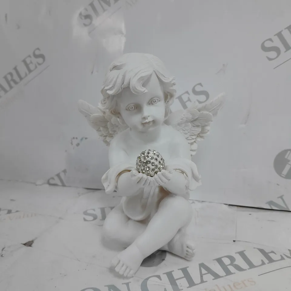 BABY ANGEL CRYSTAL STONE ORNAMENT 