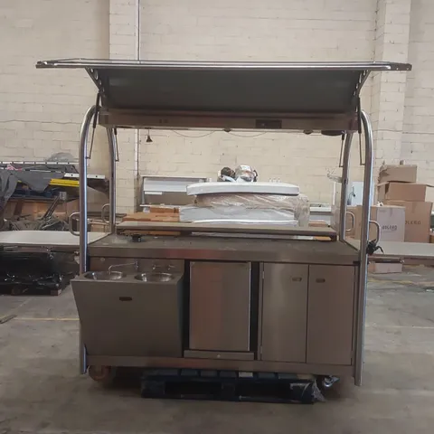 TANK STAINLESS STEEL MOBILE FOOD AND DRINK CATERING STATION