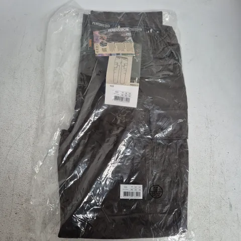 BAGGED PERCUSSION TRADITION BRAMBLE TROUSERS IN KHAKI - SIZE 36
