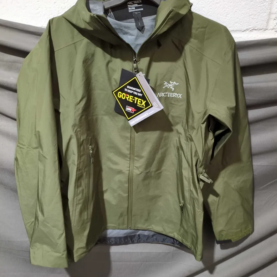 ARC'TERYX MEN'S GORE-TEX JACKET – OLIVE GREEN, XL