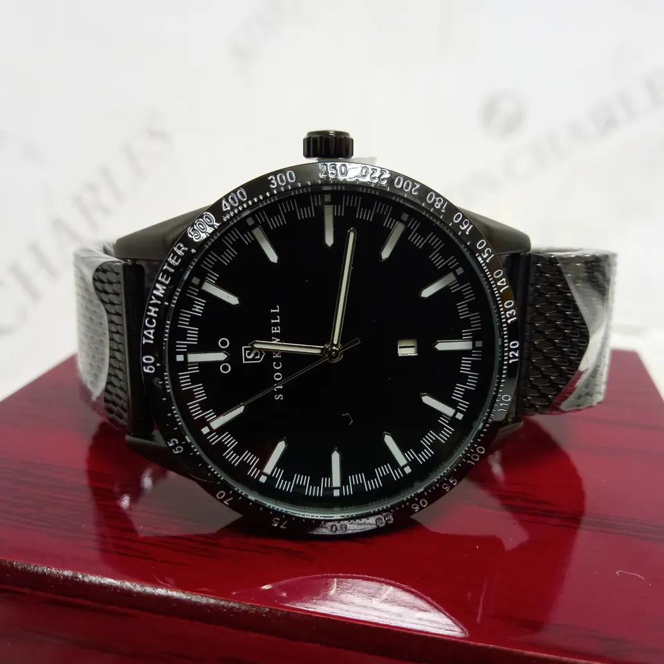 STOCKWELL DATE DIAL MESH STRAP WRISTWATCH RRP £650
