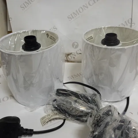 JOHN LEWIS ANYDAY LUCY TOUCH TABLE LAMPS, SET OF 2, WHITE/CHROME
