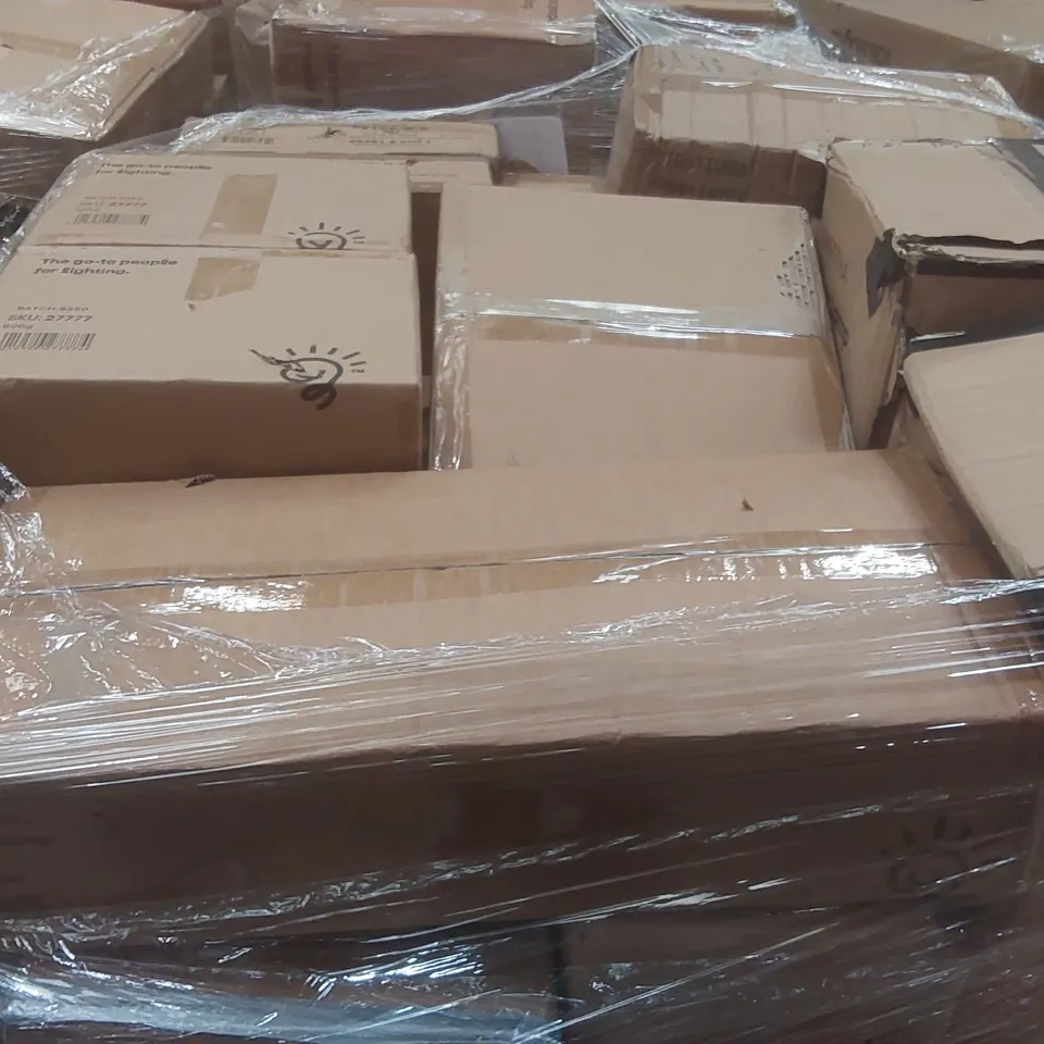 PALLET CONTAINING A VERY LARGE QUANTITY OF ASSORTED DESIGNER LIGHTING PRODUCTS