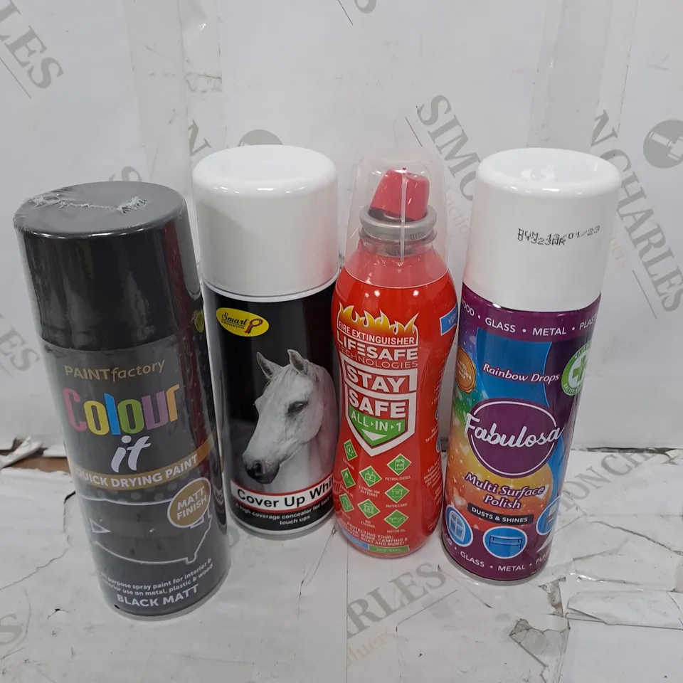 ASSORTED AEROSOLS TO INCLUDE DOVE MEN BODY SPRAY , SPRAY PAINT , PERFUMED SPRAY  ,  ETC - COLLECTION ONLY 
