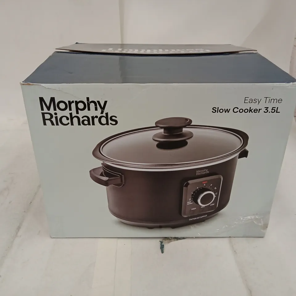 MORPHY RICHARDS EASY TIME SLOW COOKER 3.5L (SC460021CUK) – BOXED