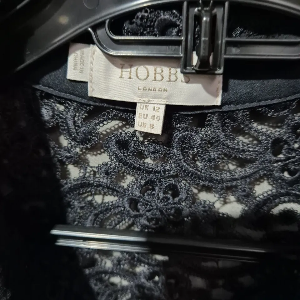 HOBBS LONDON NAVY LACE DRESS, WOMEN’S – UK 12 (EU 40, US 8)