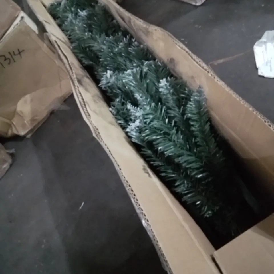 BOXED 150cm DELUXE FROSTED HINGED TREE