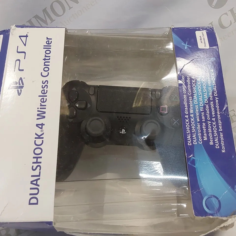 BOXED SONY PLAYSTATION DUALSHOCK 4 WIRELESS V2 CONTROLLER - BLACK