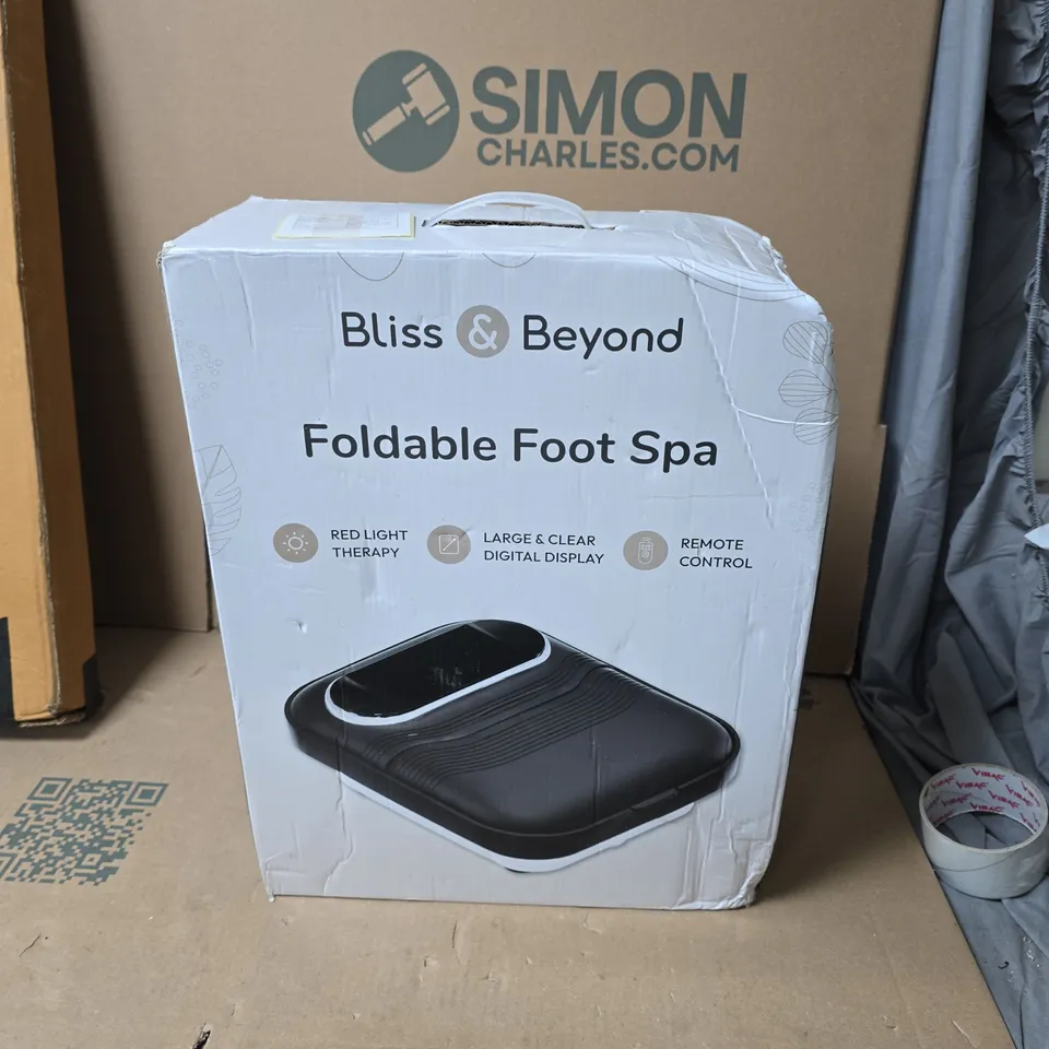 BOXED BLISS & BEYOND FOLDABLE FOOT SPA